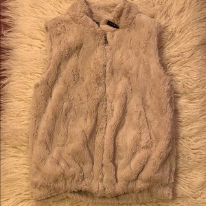 Faux fur vest